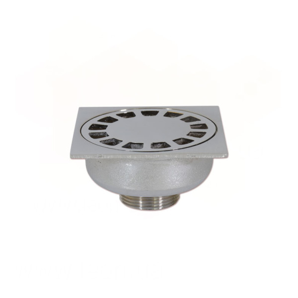 650P100 Трап вертикальный латунный хромированный 100 x 100 мм x Ø1 1/4″ С Ghidini SpA