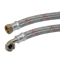 645953975600 AVC-Z DN19 Шланг угловой антивибрационный 3/4″ х 3/4″ ВВ -5/+90 C° PN10 L=600 мм PARIGI