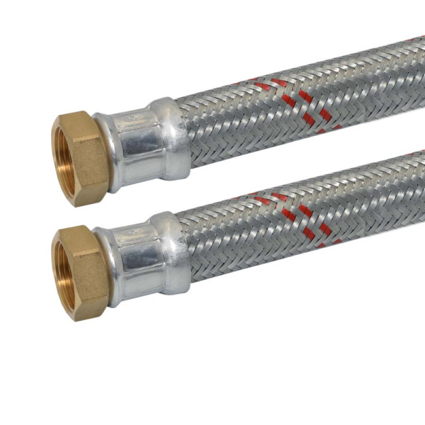 658402402800 AVC-Z DN25 Шланг прямой антивибрационный 1″х1″ ВВ -5/+90 C° PN10 L=800 мм PARIGI
