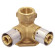 VS0131564 PEXAL BRASS Колено (пресс) проходное настенное Ø20 (2,5) x 20 (2.5) x 1/2″ Valsir S.p.A.