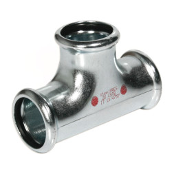 382015000 Тройник стальной Ø15 оцинкованный (отопление) STEELPRES® RM