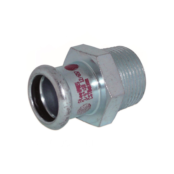 387102018 Переходник стальной Ø18 х 1/2″ С оцинкованный (отопление) STEELPRES® RM