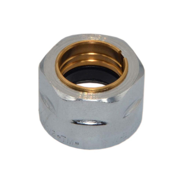 1240C / 1440066 Гайка хромированная Ø1/2″ х 15 (медь) краны серии 3300, 3301, 3330, 3331 TIEMME