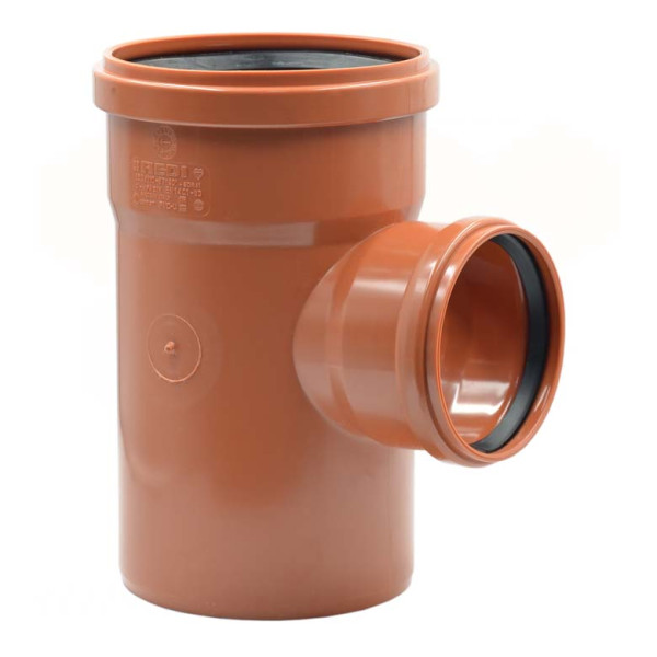 0353851 Редукционный тройник (наружная канализация) Ø250/200 87° PVC (Ral 8023) REDI s.p.a.