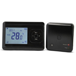 Беспроводной комнатный термостат WiFi Tervix Pro Line для газового/электрического котла, чёрный 
