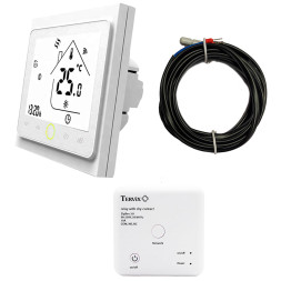 Комплект беспроводного управления отоплением Tervix Pro Line ZigBee: термостат встраиваемый + реле (сухой контакт)