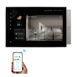 Центральная панель управления умным домом 10" Tervix Pro Line Wi-Fi+BT+ZigBee