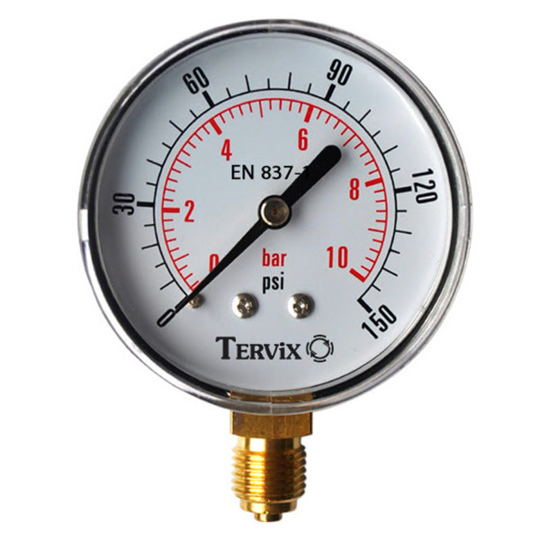 Манометр Tervix Pro Line 50 0-6 бар 1/4" рад.