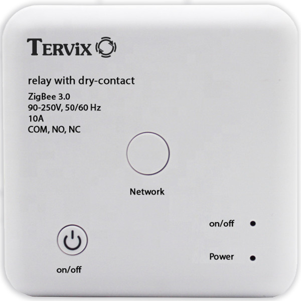 Умный переключатель Tervix Pro Line ZigBee Dry Contact On/Off (реле с "сухим" контактом)