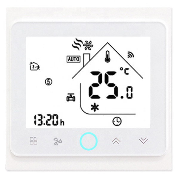 Регулятор температури для фанкойлу з WiFi управлінням Tervix WiFi Fancoil Thermostat (на 2 труби)