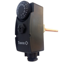 Термостат погружной Tervix Pro Line, 0-90 °С поверхн.регуляция, G1/2",  гильза 100 мм