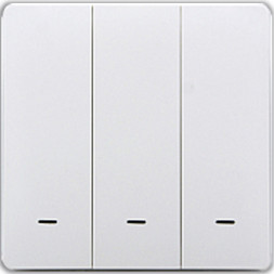 Умная клавишная кнопка-выключатель Tervix Pro Line ZigBee Push Button (3 клавиши), на батар.