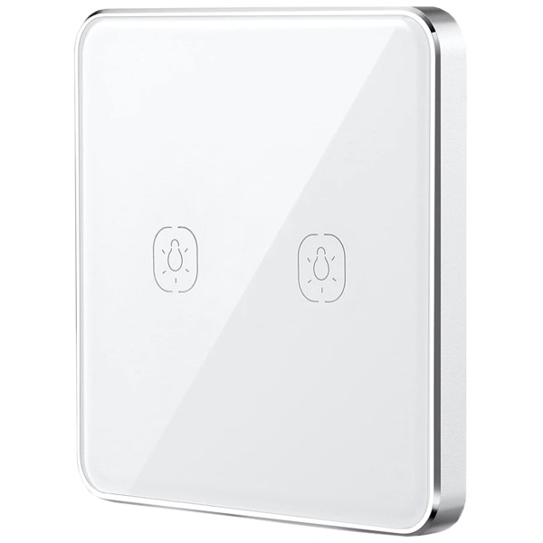 Умная сенсорная кнопка-выключатель Tervix Pro Line ZigBee Touch Switch (2 клавиши), на батар.