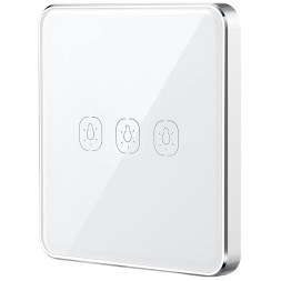 Умная сенсорная кнопка-выключатель Tervix Pro Line ZigBee Touch Switch (3 клавиши), на батар.