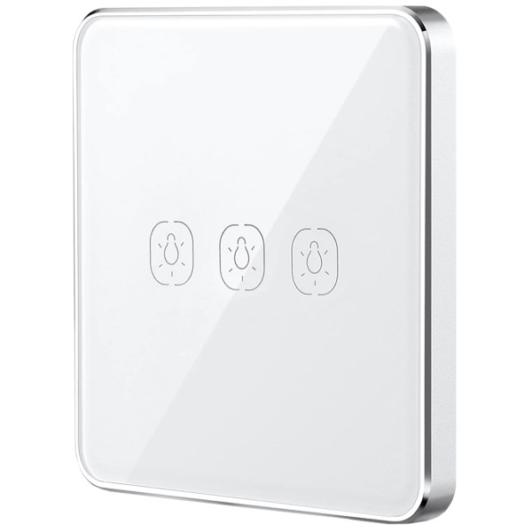 Умная сенсорная кнопка-выключатель Tervix Pro Line ZigBee Touch Switch (3 клавиши), на батар.