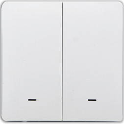 Умный клавишный выключатель Tervix Pro Line ZigBee Push Switch (2 клавиши), без нуля