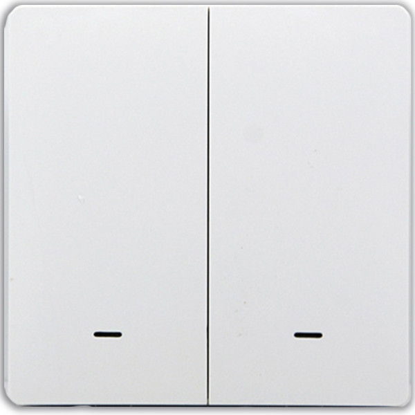 Умный клавишный выключатель Tervix Pro Line ZigBee Push Switch (2 клавиши), без нуля