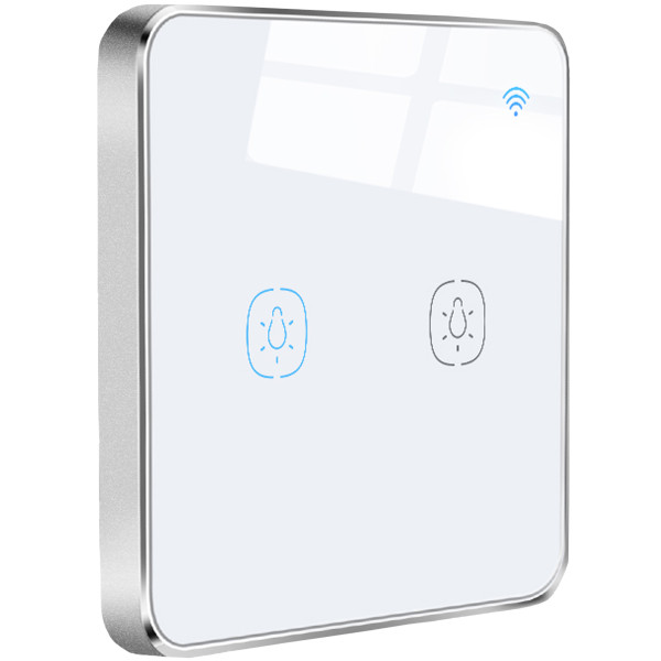 Розумний сенсорний вимикач Tervix Pro Line ZigBee Touch Switch (2 клавіші), без нуля