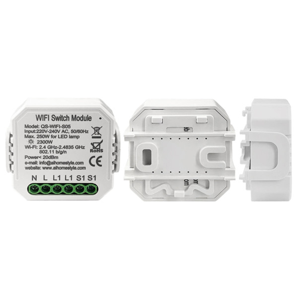 Умный выключатель Tervix Pro Line WiFi Switch (1 клавиша/розетка)