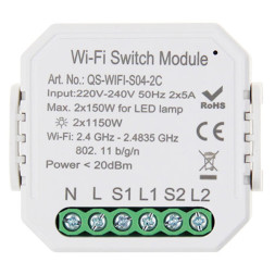 Умный выключатель Tervix Pro Line WiFi Switch (2 клавиши)
