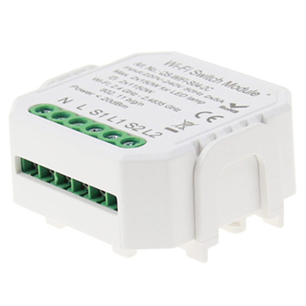 Умный выключатель Tervix Pro Line WiFi Switch (2 клавиши)