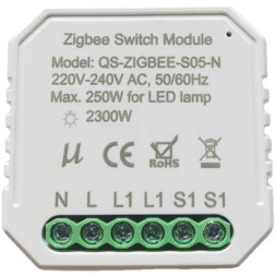 Умный выключатель Tervix Pro Line ZigBee Switch (1 клавиша/розетка)
