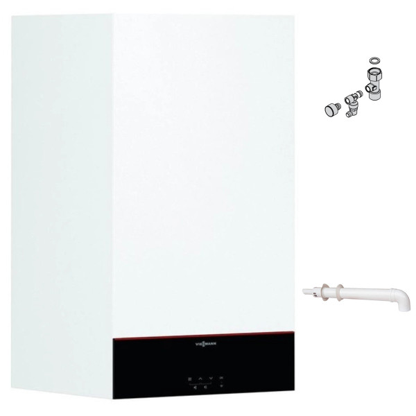 Одноконтурный конденсационный котел Viessmann Vitodens 100-W B1HF 19 кВт с комплектом дымохода
