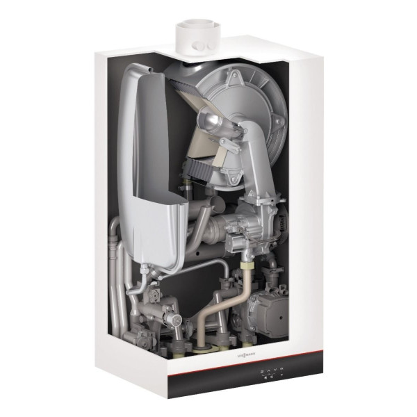 Двухконтурный конденсационный котел Viessmann Vitodens 050-W BOKA 19 кВт, с трубой и термостатом