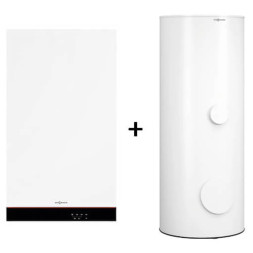 Пакетное предложение котел Viessmann Vitodens 050-W BOHA, 19 кВт, с бойлером 200 л, датчиком и дымоходом