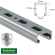  Профиль монтажный С-образный Walraven BIS RapidStrut® BUP1000 | 6м | 2,5мм | 41x21мм