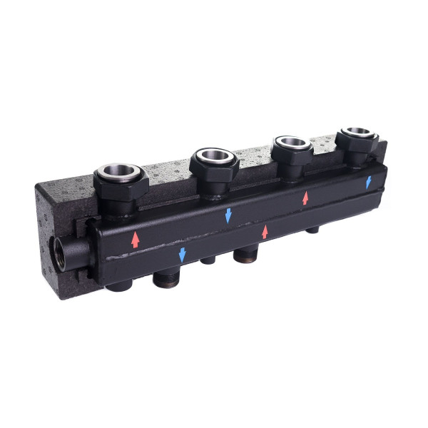 Коллектор Womix C70 2F DN25 с изоляцией, 2 контура